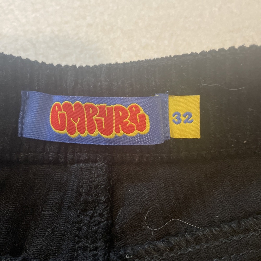 Empyre Corduroy Skater Shorts Men's Size 32 Relax Fit Loose Baggy Black - Picture 4 of 9